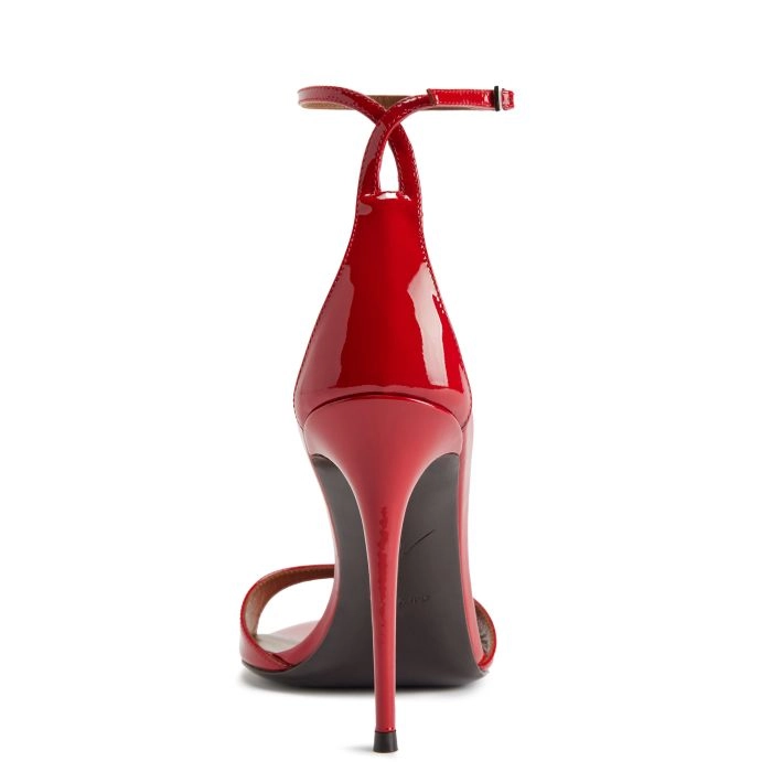 INTRIIGO STRAP 105: Sandals Red | Giuseppe Zanotti