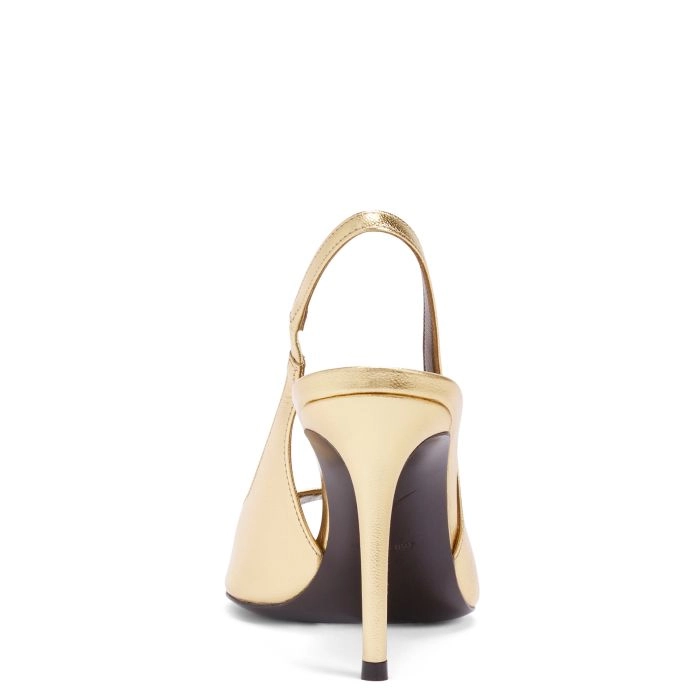 INTRIIGO OPEN TOE 90: Pumps Gold | Giuseppe Zanotti