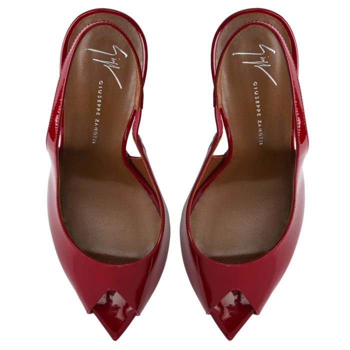 INTRIIGO OPEN TOE 90: Sandals Bordeaux | Giuseppe Zanotti