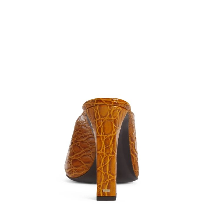 GZ MYA: Sandals Orange | Giuseppe Zanotti