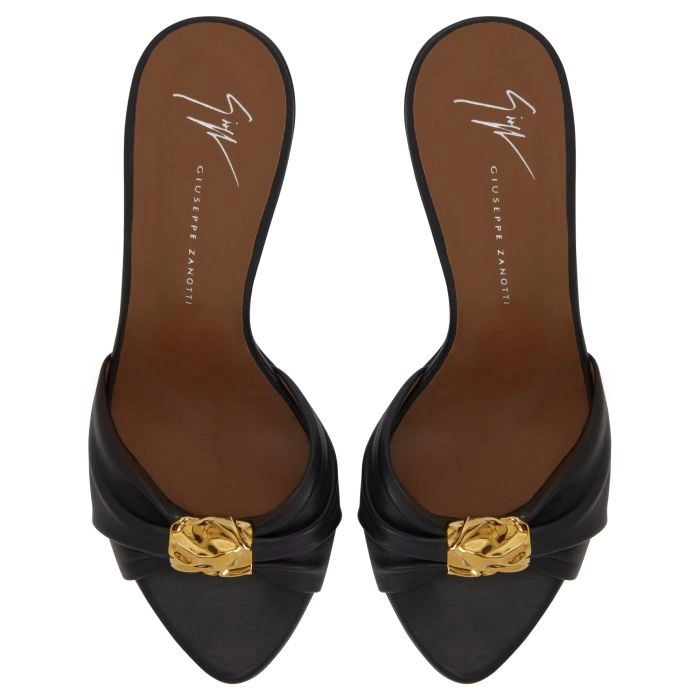 CHERIE MULE 90: Sandals Black | Giuseppe Zanotti