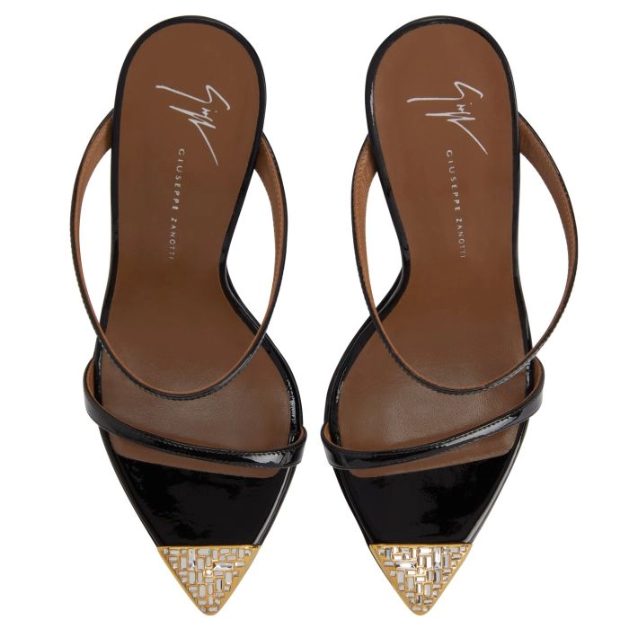 INTRIIGO JEWELRY 105: Sandals Black | Giuseppe Zanotti