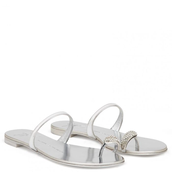 RING - Flats - Silver | Giuseppe Zanotti - USA