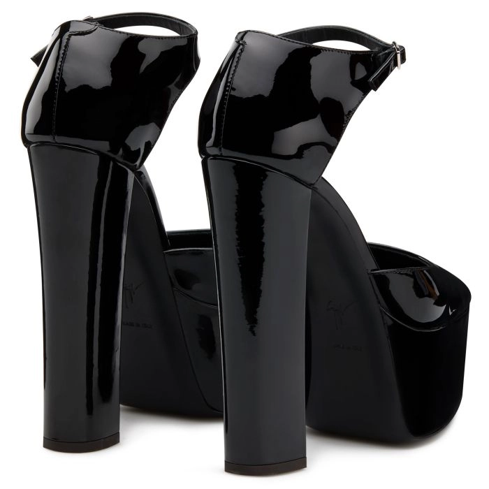 【関税込み】Giuseppe Zanotti ブラック Bebe ヒールサンダル Amazon.com: Giuseppe Zanotti, Bebe Sandals Satin, 10, Black