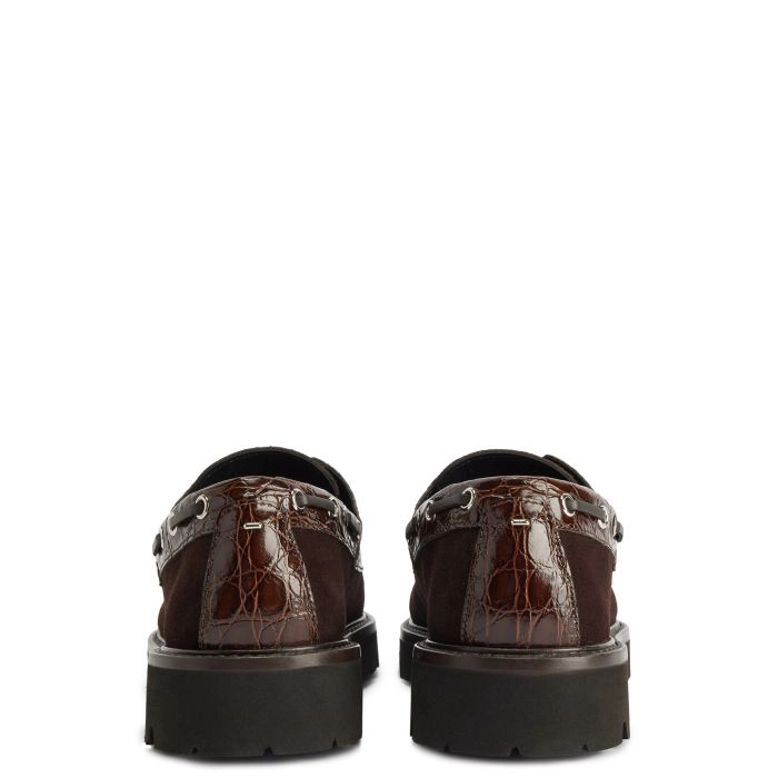 RIVAUX: Lace up Brown | Giuseppe Zanotti