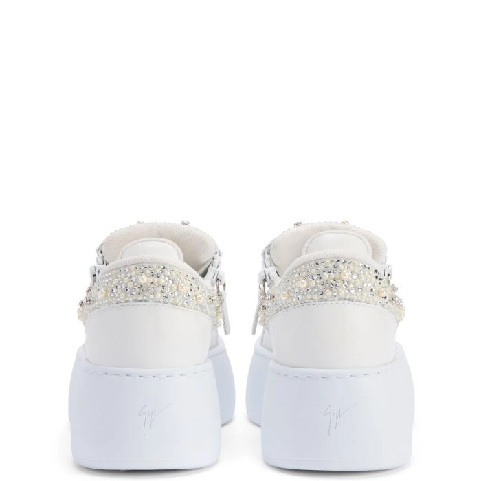 8万新品ザノッティビジュー ロートップ ホワイト - GZ94 MAXI | Giuseppe Zanotti
