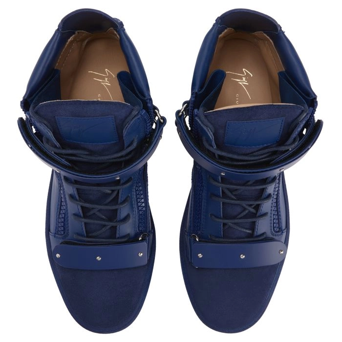 COBY MATT: Mid top sneakers Blue | Giuseppe Zanotti